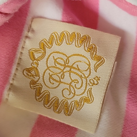 The Beaufort Bonnet Company Pink White Striped Strawberry Sleeveless Top Girls 6 - Picture 7 of 10